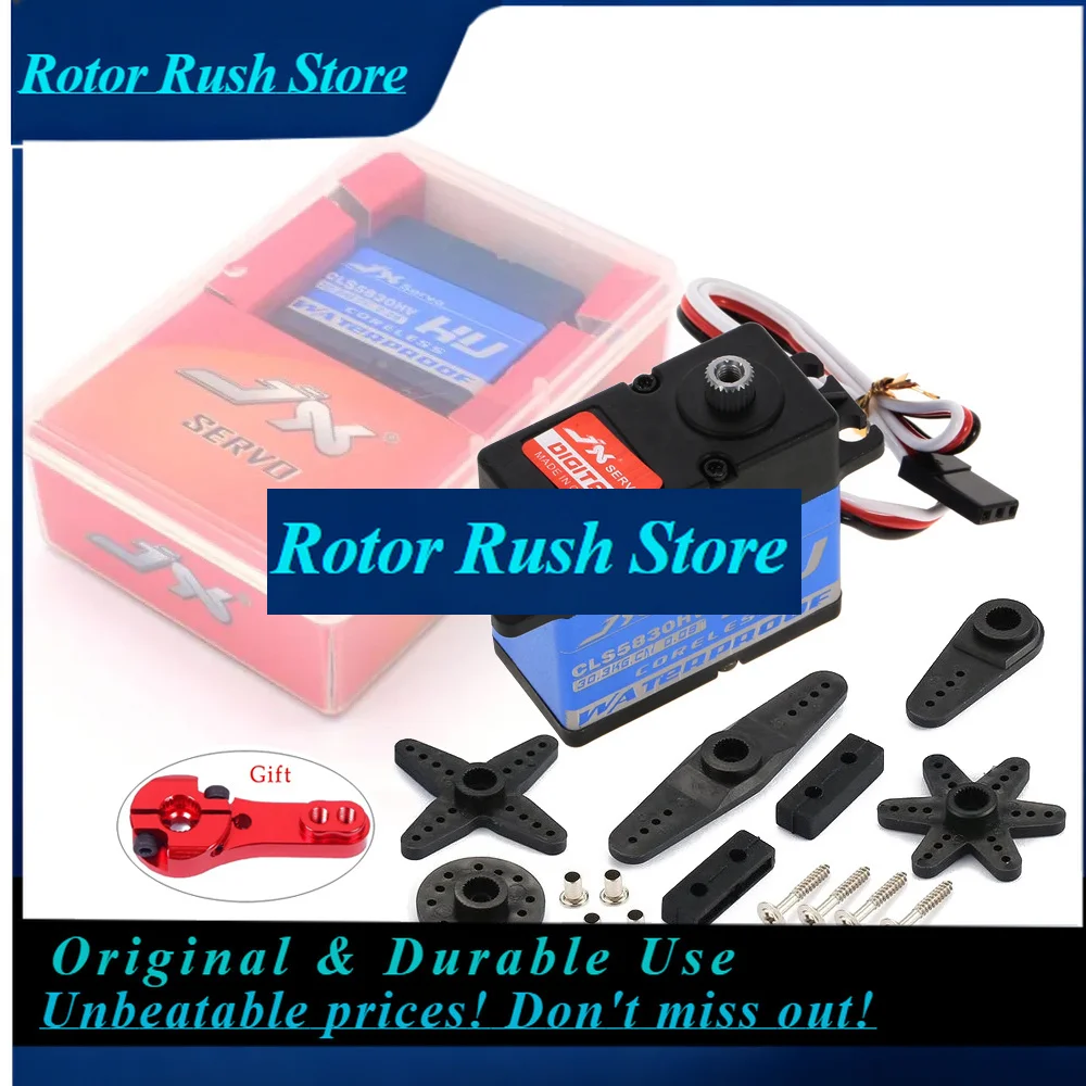 RoRuSJX CLS5830HV 30KG 6-8.4V High Voltage Metal Gear Waterproof Digital Servo For 1/10 RedCat HPI Baja 1/8 RC Car Crawler Acces