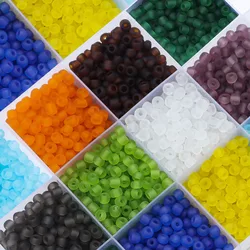 20g/Lot Multiple Colors Glass Beads Matte Seed  Beads 4mm Loose Beads  For Jewelry Making DIY Necklace Bracelet Accessories