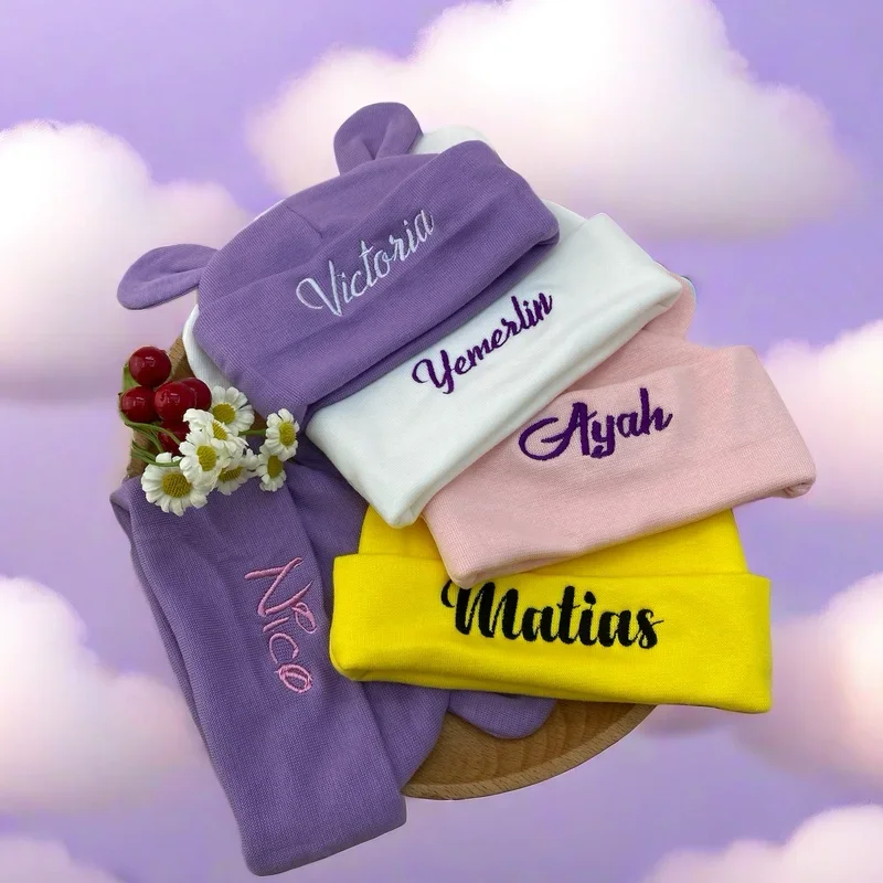 قبعة أطفال مخصصة بالاسم للجنسي - مراجعة Infant Beanie Hat With Ears وسعره