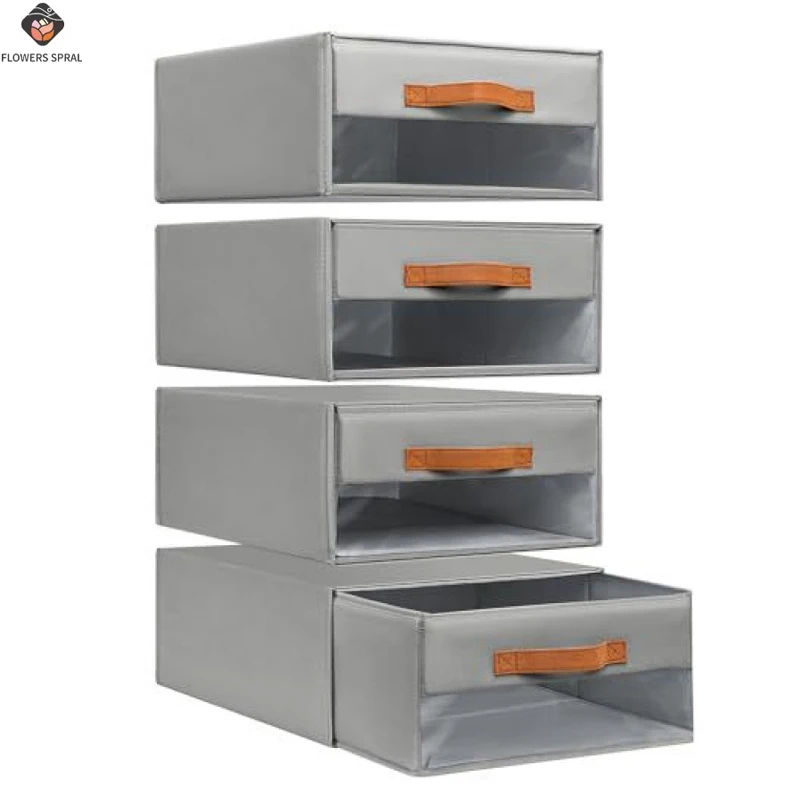Aufziehbare Bettwäsche-Aufbewahrungsbox, 4-teiliges Bettwäsche-Set, Aufbewahrungsbox, Kleiderschrank-Deckenbox, Bettbezug-Aufbewahrungsbox aus Vliesstoff