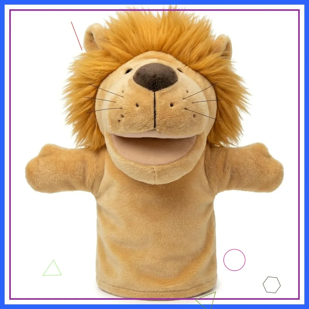 

Animal Hand Puppets for Kids: Wolf, Tiger, Lion, Monkey & More with Movable Mouths for Storytelling & Teaching