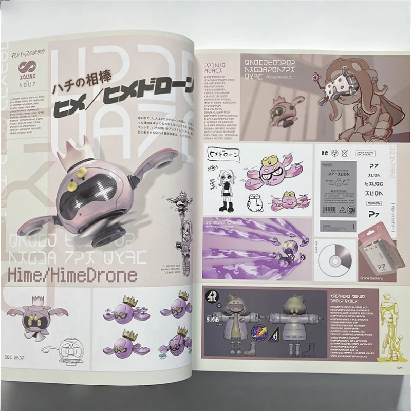 재고 있음 오리지널 일본어 버전 288 페이지 Splatoon 3 시리즈 아트 세트 컬렉션 도서 생일 선물 희귀 컬렉션 가치