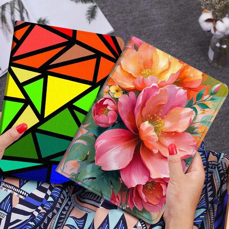 

Vibrant Flower Bouquet Paint Gift Tablet Case For Lenovo Xiaoxin Legion Pad Tab Pro GT Y700 Gen4 2 11 P11 M10 K10 3rd Plus Gen