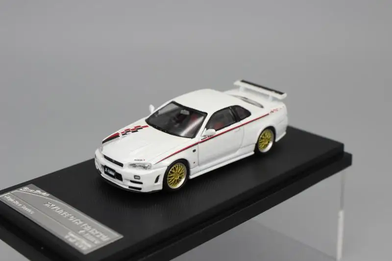 

Stance Hunters SH 1:64 Nissan skyline R34 GTR Nismo Diecast Model Car Kids Toys Gift