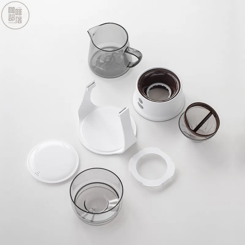 Tea Pot 2024 New Automatic Rotating Tea Set Glass Tea Pot Office Convenient Coffee Drip Filter Pot