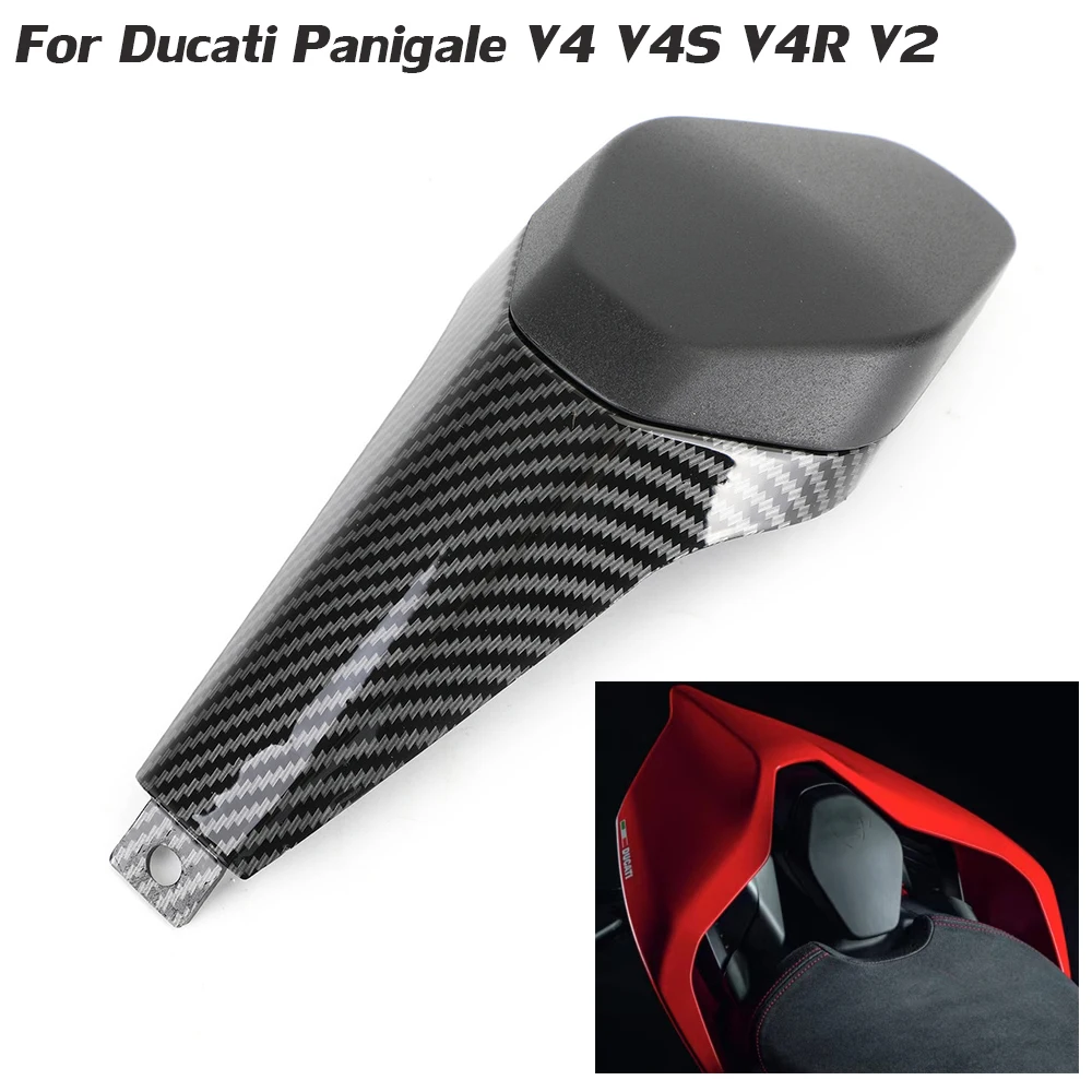 

Motorbike Carbon Fiber Rear Seat Cowl Hump Cover Tail Fairing For Ducati Panigale V4 20018-2023 Streetfighter V2 V4R V4S Pillion