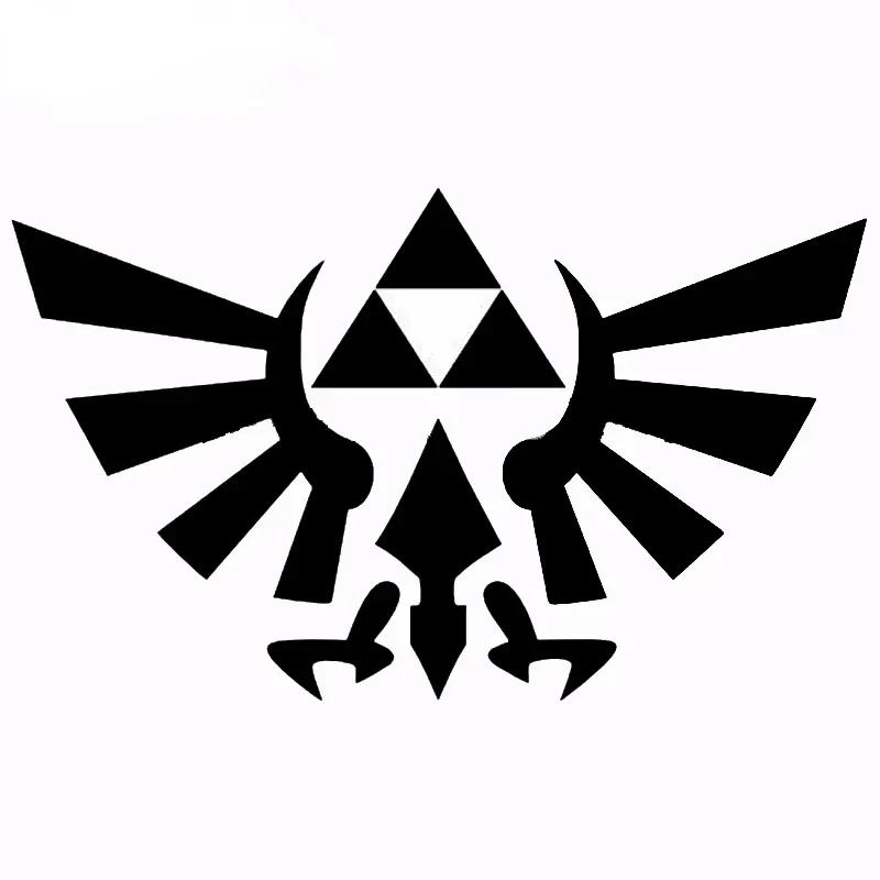 Persönlichkeit für cmct zelda Tri force Animation Auto Motorrad Außenteile Aufkleber coole Auto Dekoration, 10cm