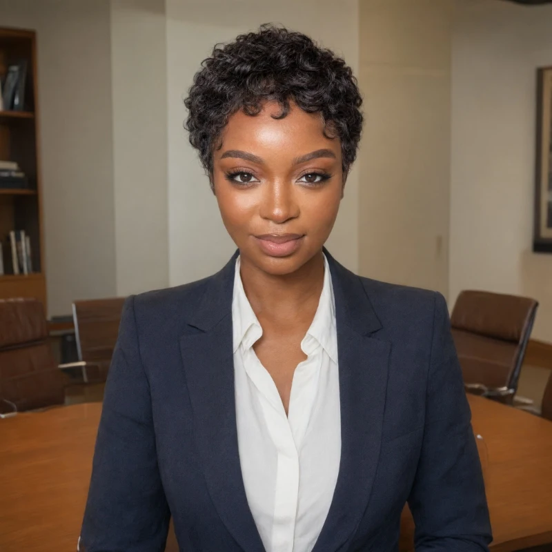 Short Curly Brazilian Human Hair Lace Front Wigs Unprocessed Black Pixie Cut Curly Glueless Wigs Kinky Curly Short Bob Human Hair Wigs With Baby Hair 13x1 Transparent HD Lace Front Wigs Pre Plucked Pre Bleached For Women
