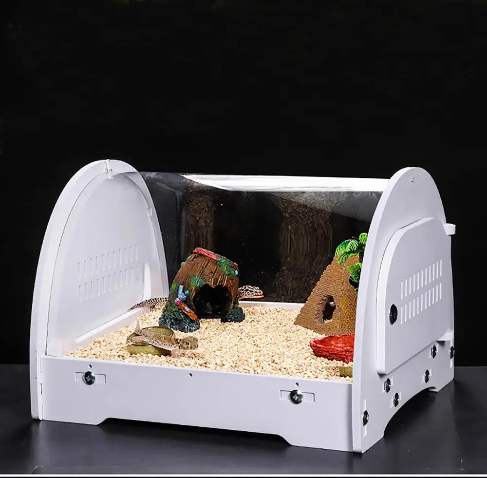 

2023 pet products customized acrylic reptile terrarium cage