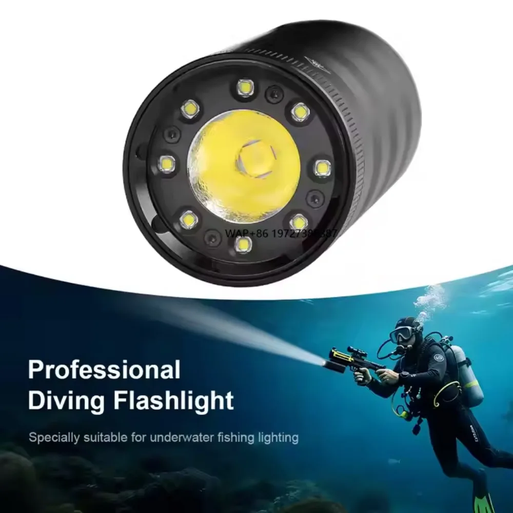 

W180 Portable Underwater Equipment Professional Diving Flashlight Waterproof Spearfishing