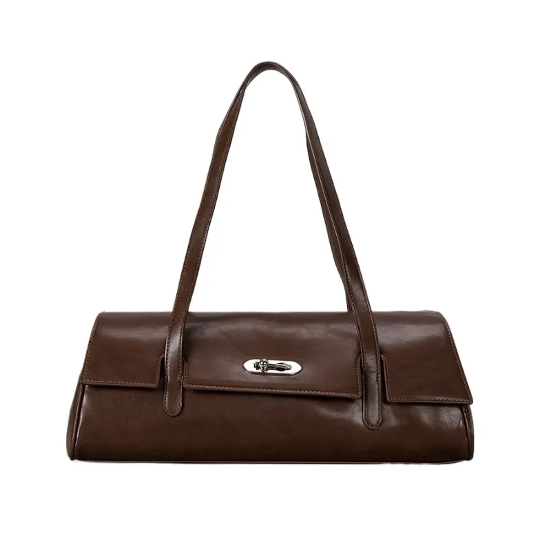 

Retro Lock Design Single-shoulder Bag for Women, Large-capacity Underarm Bag, Versatile for Autumn and Winter Commuting,Handbag