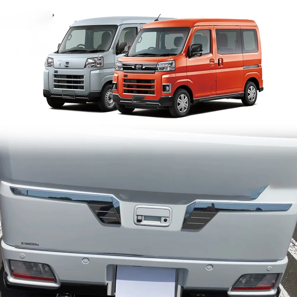 For Daihatsu ATRAI HIJET CARGO 2022 2023 ABS Chrome Rear Trunk Lid Cover Trim Accessories Tailgate Boot Protection Strip