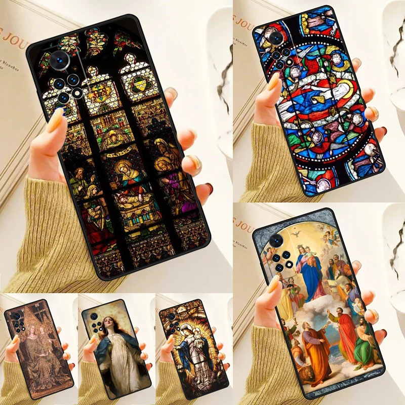 Virgin Mary of Hope Catholic Religious Case For Samsung Galaxy S24 Plus S23 S20 S21FE Lite S22 Ultra Note 20 S9 S10 Phone Coque