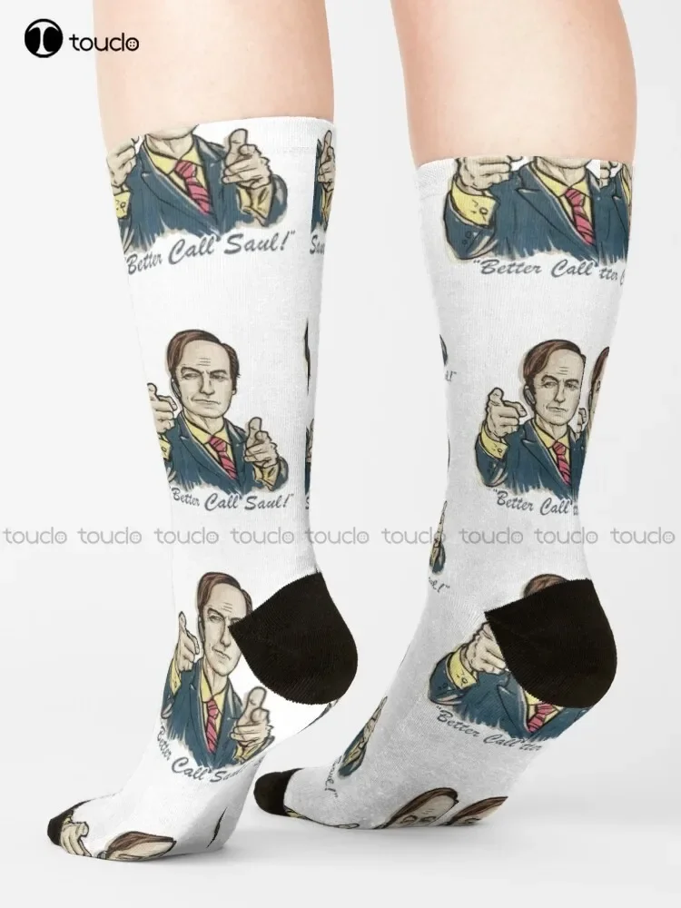 Better Call Saul Smile Socks Skeleton Socks 360° Digital Print Street Skateboard Socks Unisex Adult Creative Funny Socks New Art