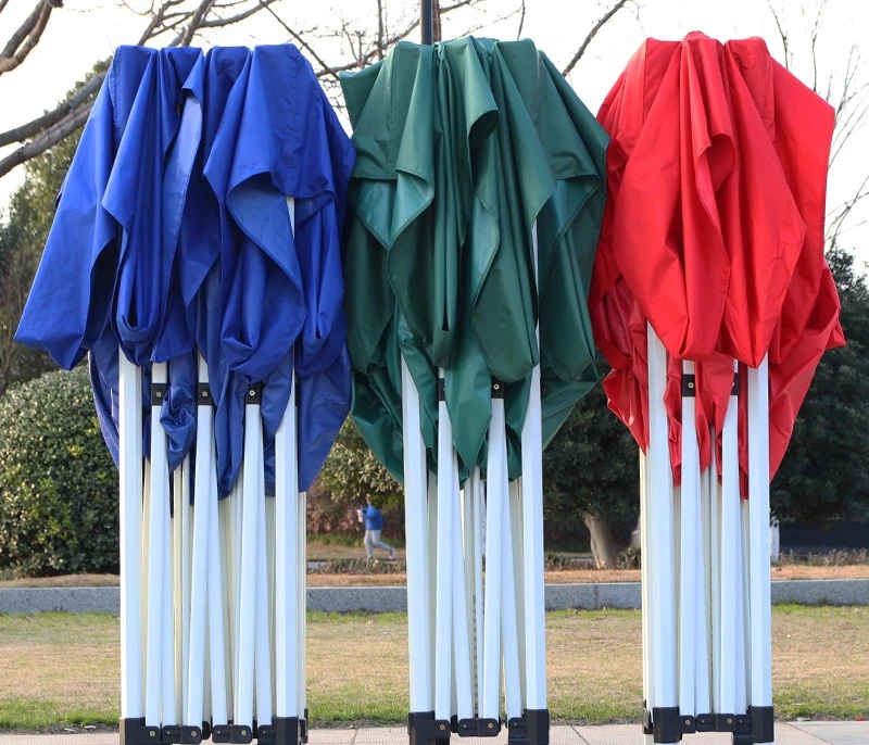 Folding 4-Leg Outdoor Shelter Waterproof Pop Up Canopy Sun Shade for Market Stall