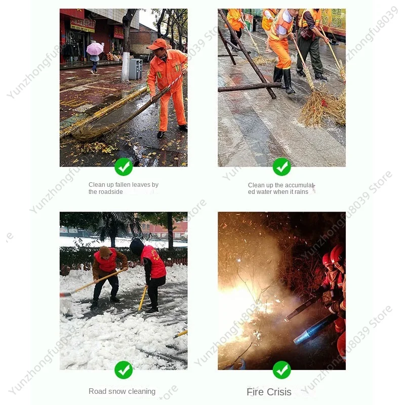 BBX9900 Air Blower Four-Stroke Knapsack Snow Blower Petrol Leaf Blower Leaf Vacuum Wind Fire  High Vacuum 75.6Cc Fan