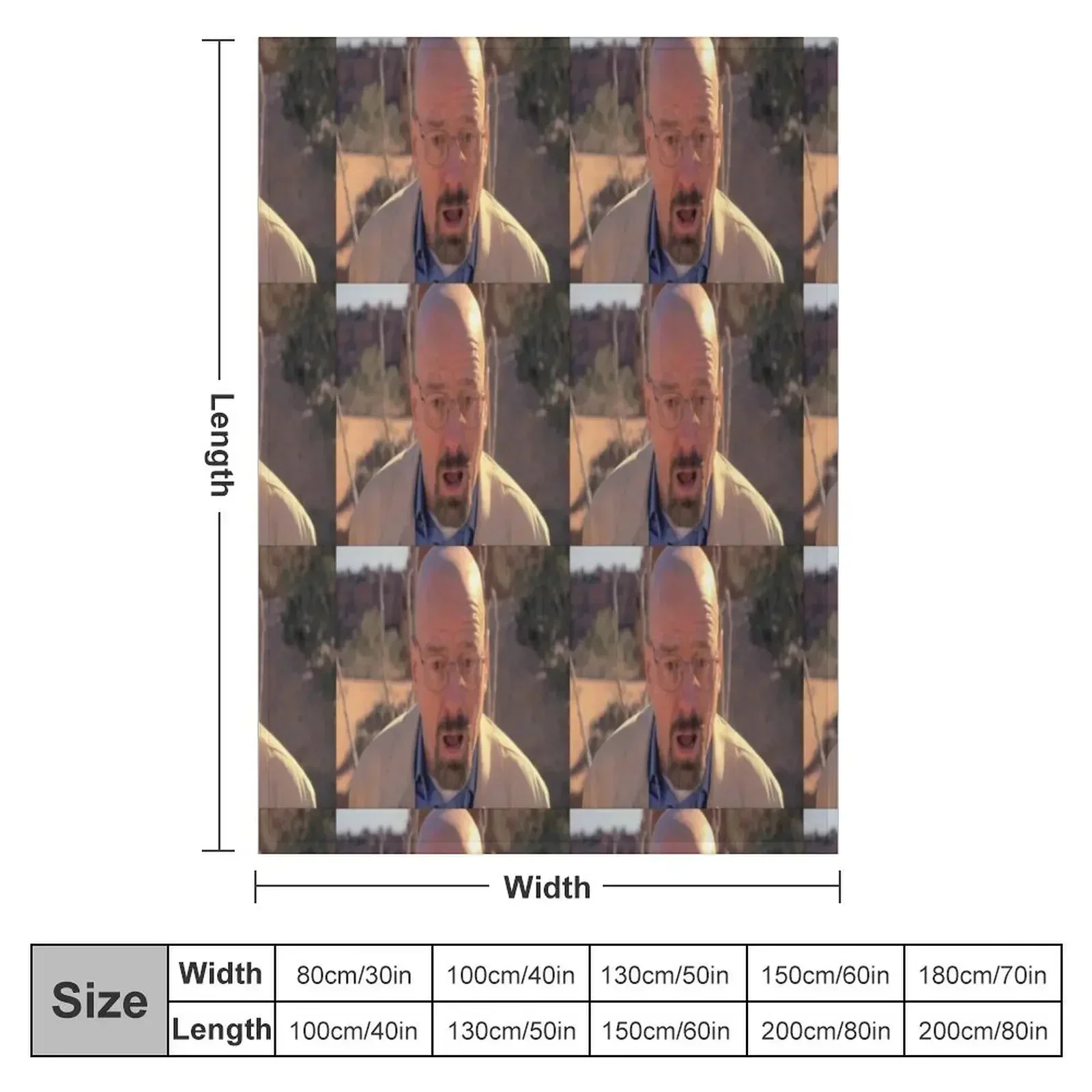 Walter White Shocked Throw Blanket halloween Luxury Thicken Luxury Designer Soft Plaid Loose Quilt Blankets