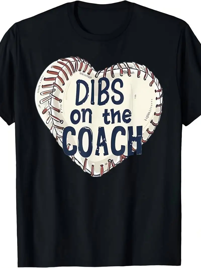 Funny Baseball Quote Dibs On The 'S Wife Baseball T-Shirt Gift Unisex Soft Breathable Lightweight Crew Neck Regular Fit Tee