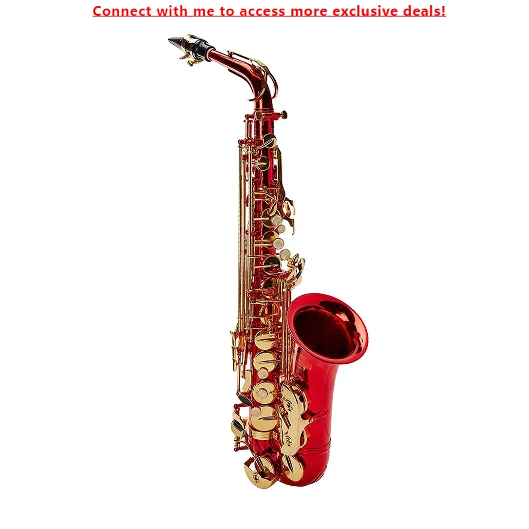 

SEASOUND OEM High Quality Cheap Red Body Lacquer Keys Alto Saxophone JYAS102DRDL