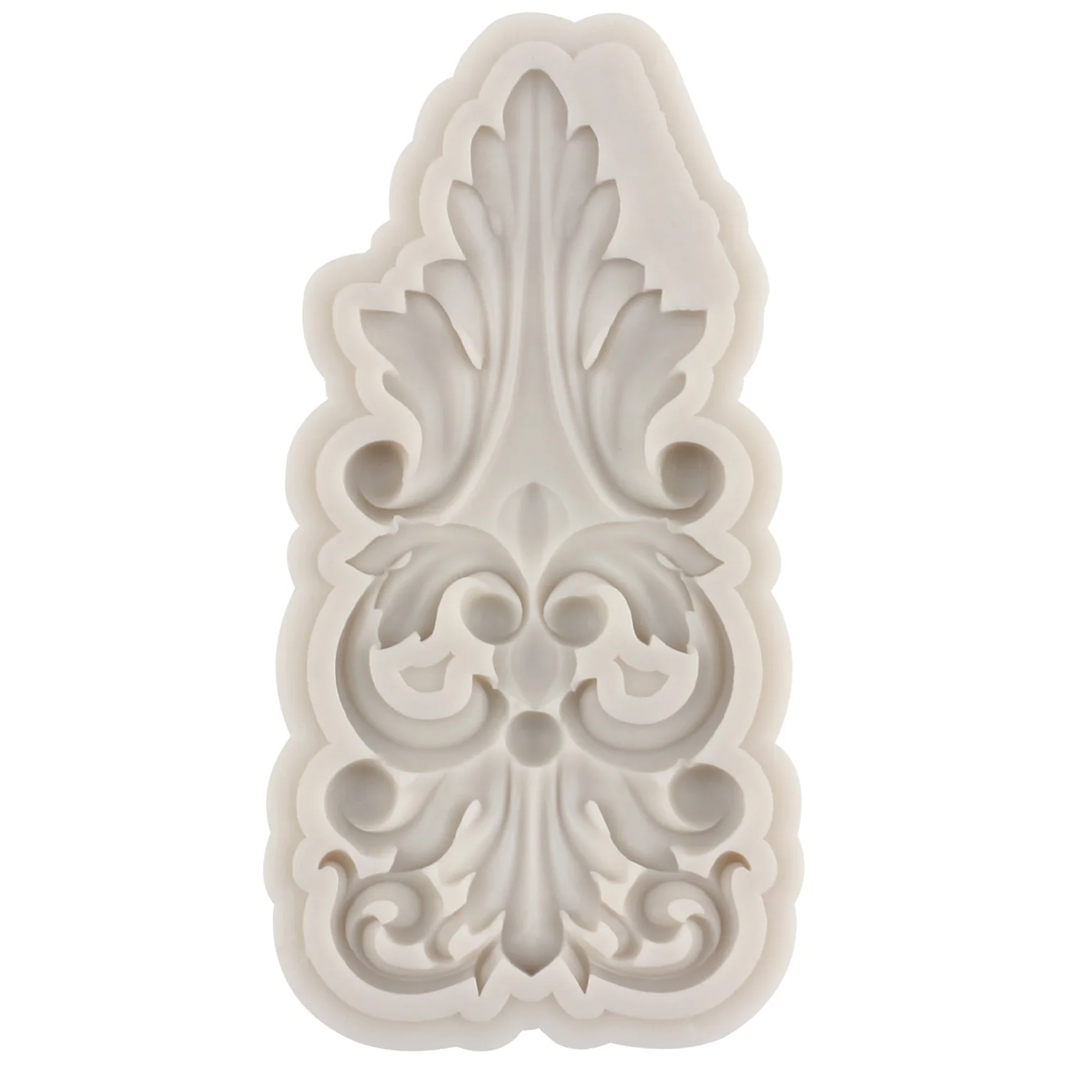 Craft Scroll Relief Border Silicone Mold Leaves Cupcake Topper Fondant Cake Decorating Tools Candy Clay Chocolate Gumpaste Mould