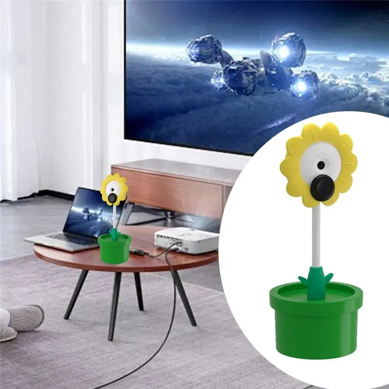 N91R-Scene Projection HD Camera 720P Camera Accessories For For Switch 2 Game Consoles Flower