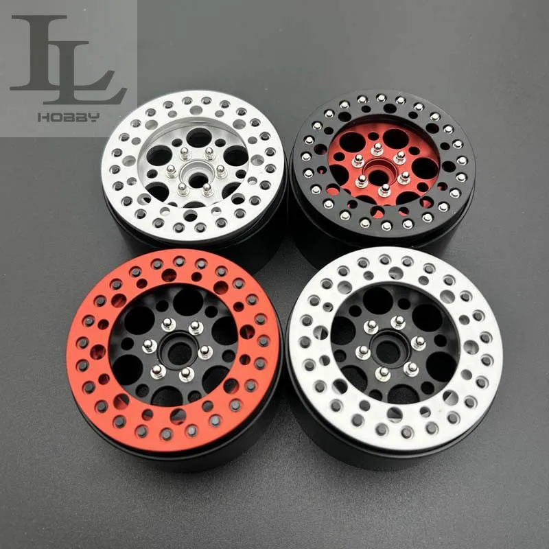 4PCS 2.2inch Metal wheel hub for 1/10 RC Crawler Car Tank 300 Rhino Easy to Control SCX10 TRX4 Big Lion BisonUpgrade Accessories