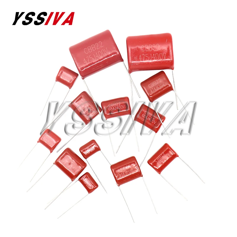 10PCS 63V 100V 250V 400V 450V 630V 2000V CBB Polypropylene film capacitor 101 103 104 105 125J 221 222 223 224 225 332 333 334