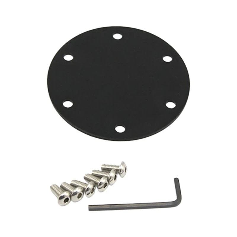 Dark Anodized Machined Aluminum Steering Wheel Horn Button Cover For 70mm 74mm Hubs