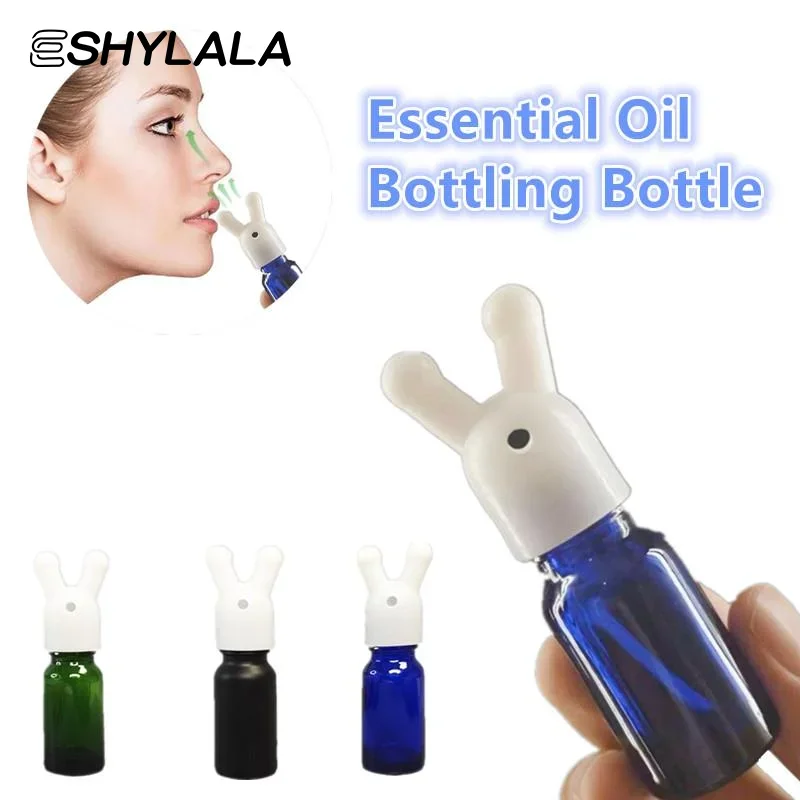 Bouteille d'inhalateur d'huile essentielle et d'arôme étanche, Mini bouteille distributrice d'huile essentielle et de parfum, inhalateur d'huile essentielle