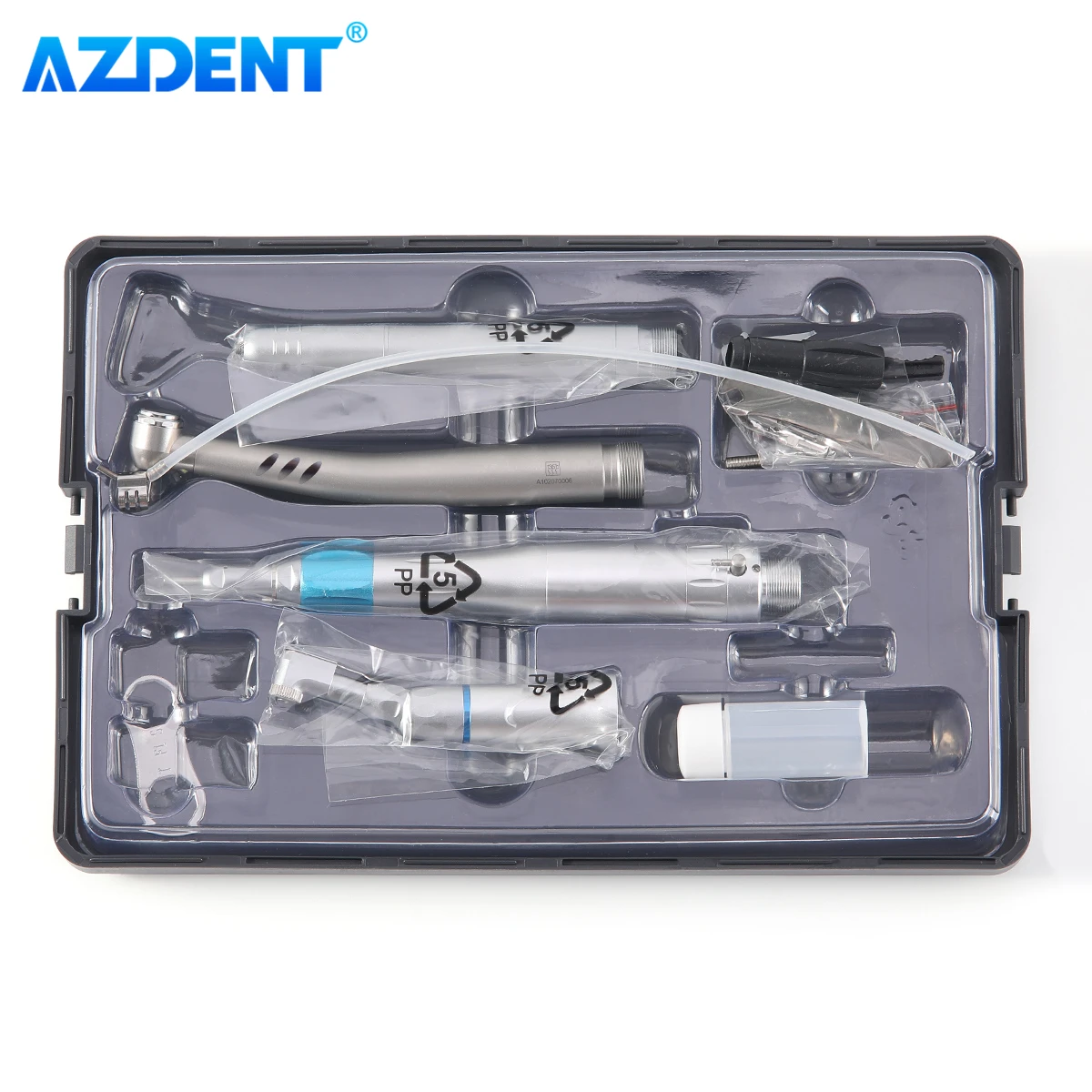 Dental LED High Low Speed Handpiece Air Scaler Kit AZDENT 1:1 Latch Contra Angle 2/4 Holes Set Narzędzia stomatologiczne dla dentystów