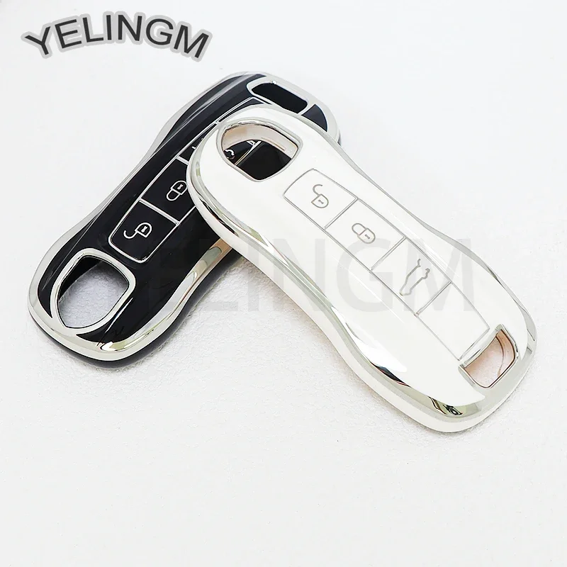 TPU Car Remote Key Case Cover For Porsche Cayenne Panamera Macan 718 Boxster 958 911 Lepin 996 971 9YA 986 Shell Protector Fob