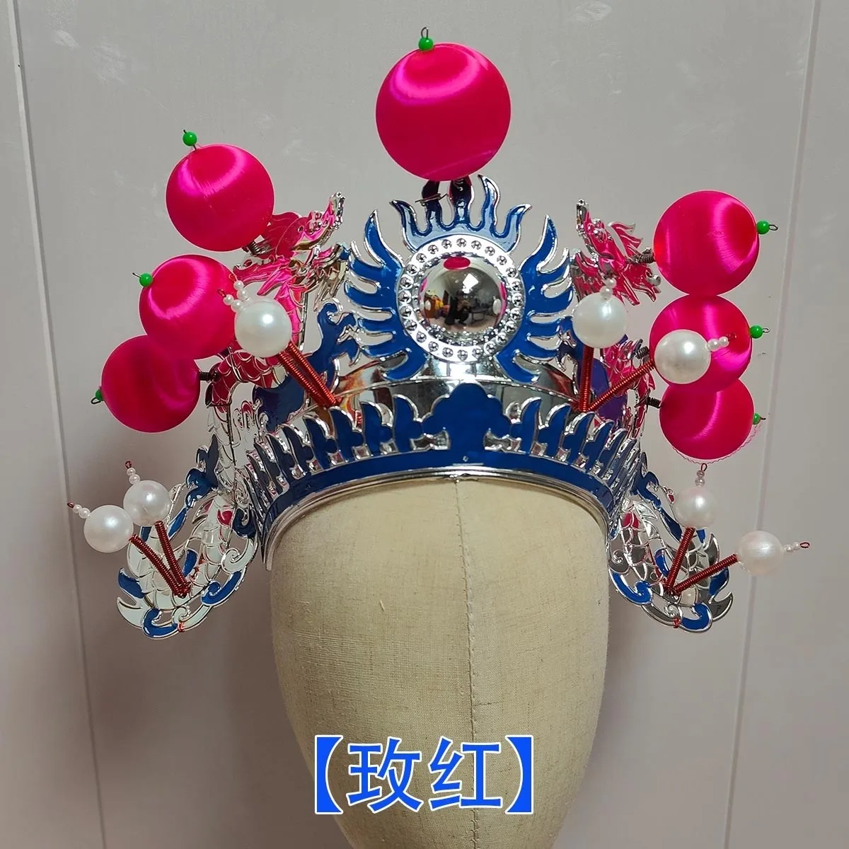 أوبرا بكين قبعة غطاء الرأس الدراما الصينية التقليدية مهرجان الرقص تأثيري حلي كرنفال مرحلة الأداء