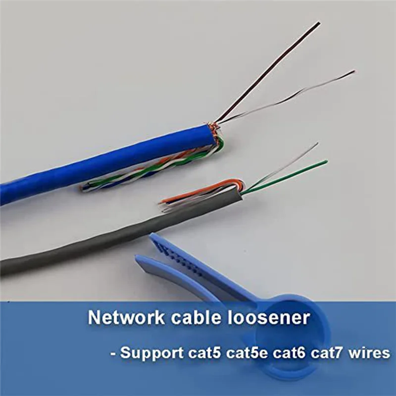 เครื่องมือปลดสายเคเบิลเครือข่ายชุดตัดลวดสำหรับแยกสายคู่ CAT5/CAT5E/CAT6/CAT7 3ชิ้น