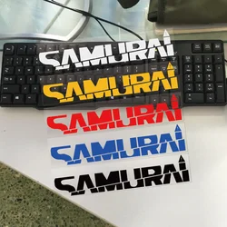 Calcomanías decorativas de letras samurái, pegatinas de vinilo reflectantes impermeables para coche, motocicleta, portátil, accesorios de estilo Exterior