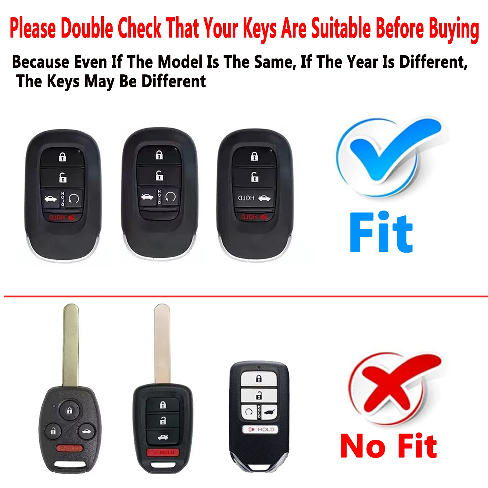 Key Fob Cover Case Compatible with 2022 2023 Honda Civic Accord CR-V HR-V Pilot Accessories,Cute Key Shells