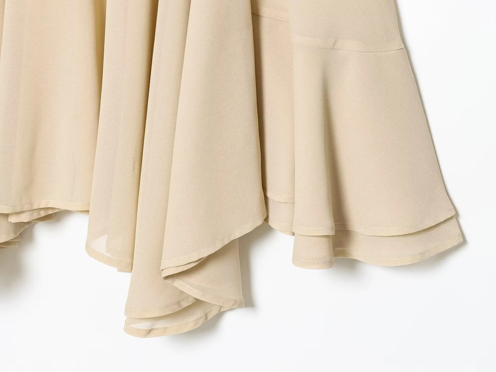 قميص BSAY غير متماثل ملابس نسائية موضة خريف 2025 جديد مطوي وياقة واقفة فضفاضة بأكمام طويلة ملابس علوية أنيقة للسيدات