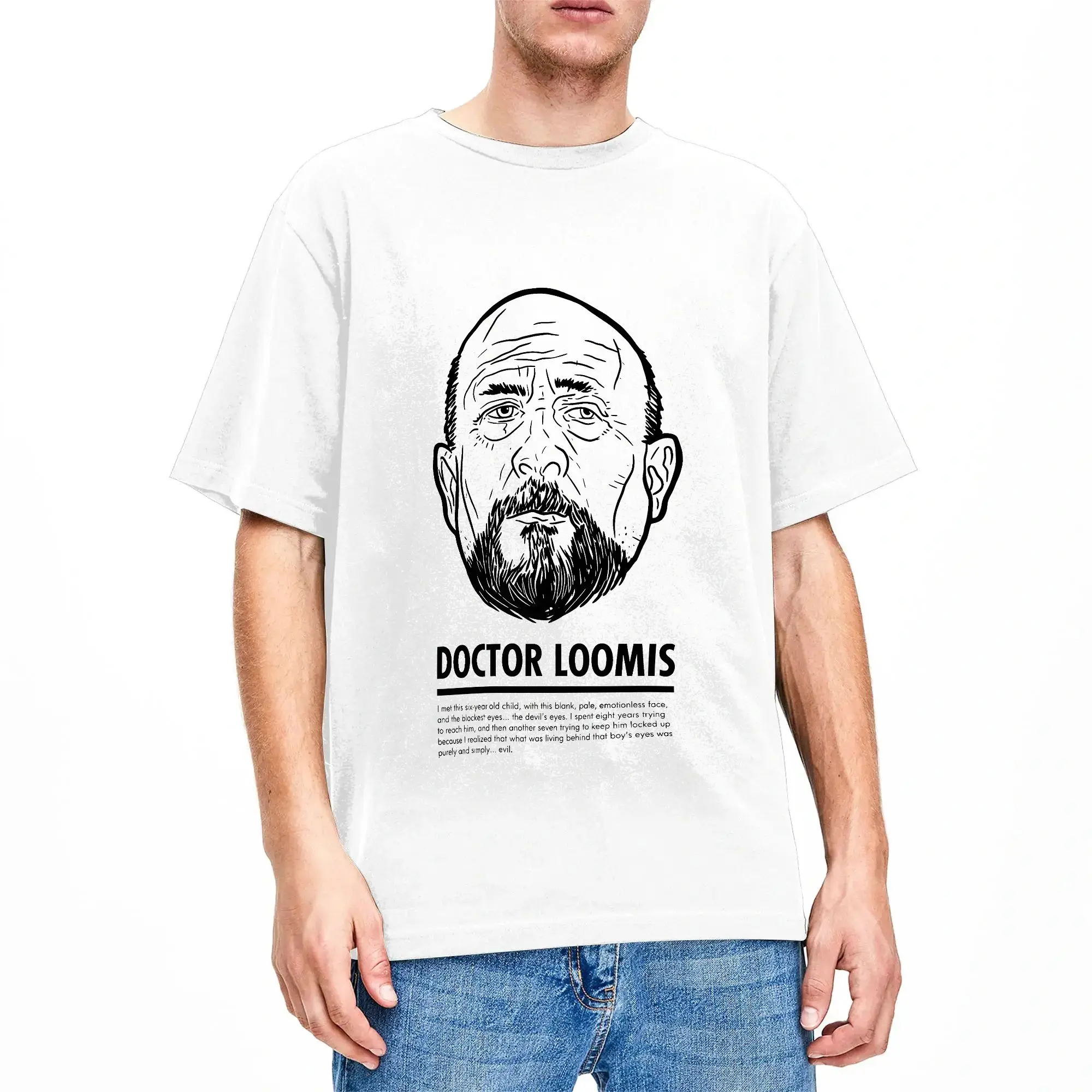 Dr Loomis T-Shirt Summer  Cotton T-Shirts For Couple Loose Tshirt Short-Sleeve Vintage Clothes