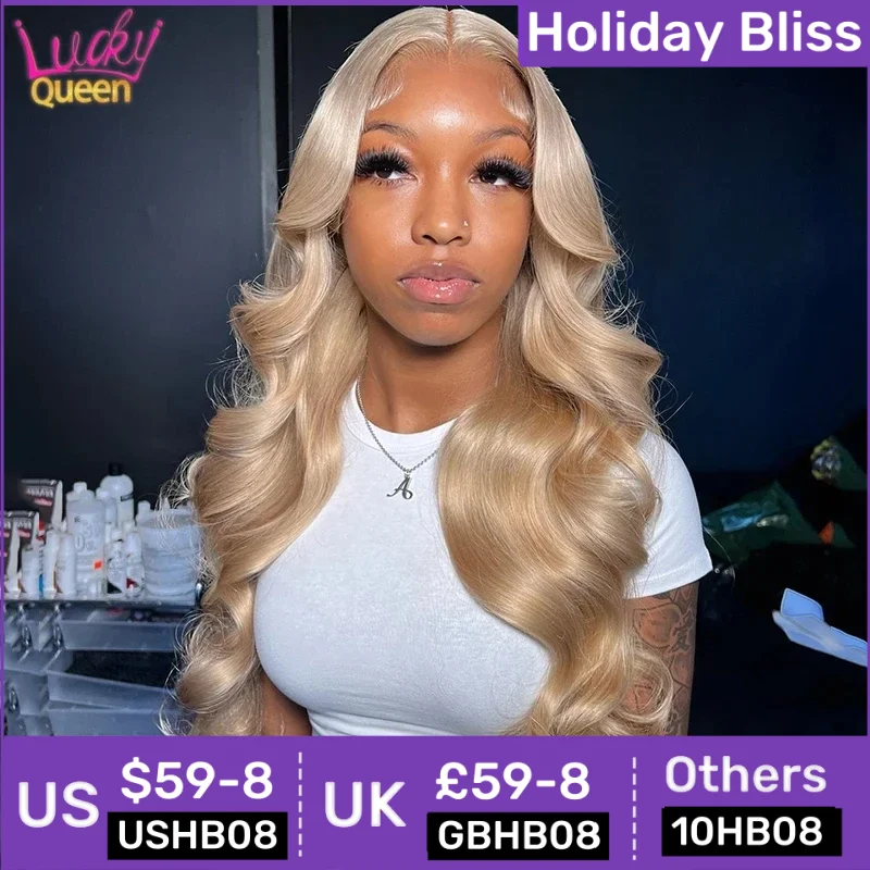 

Ash Blonde Human Hair HD Lace Front Wig Bleached Knots Transparent Lace 5X5 Closure Wig Pre Plucked Human Hair Wig for Women