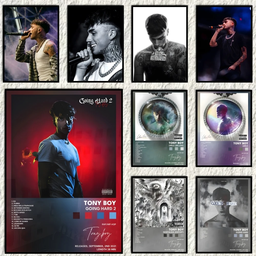 Rapper Singer T-tony Boy Poster High-Quality And Affordable Wall Stickers For Dormitory And Living Room Decoration