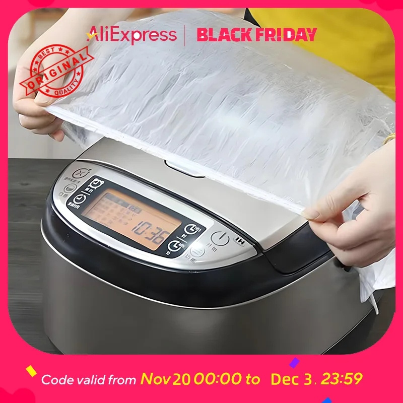 أغطية الأجهزة الكبيرة جدًا - حماية شفافة من البولي إيثيلين لطباخات الأرز ومقالي الخبز والميكروويف والغبار والآفات #1