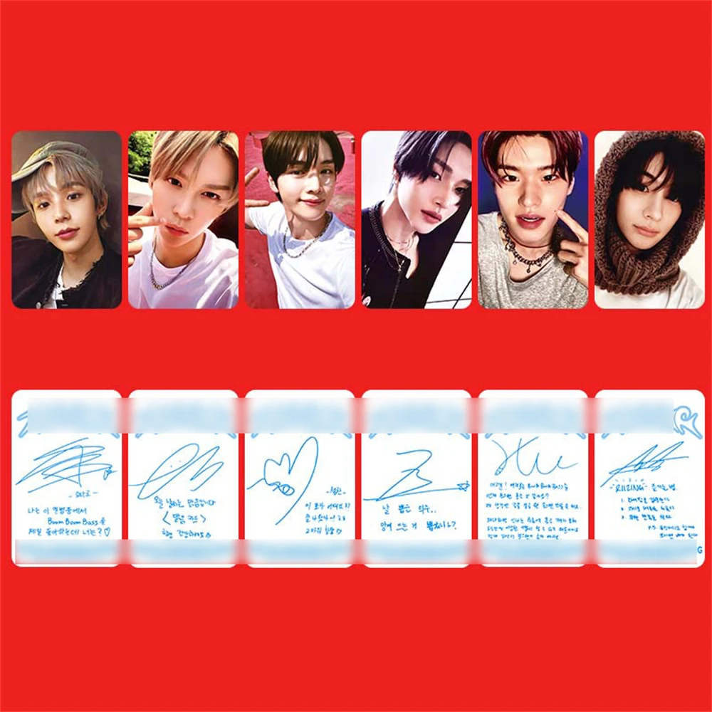 6Pcs/Set KPOP RIIZE MINI Album RIIZING Postcard Shotaro Sungchan Wonbin Seunghan Anton Lomo Cards Two-Sided Photocard Fans Gift