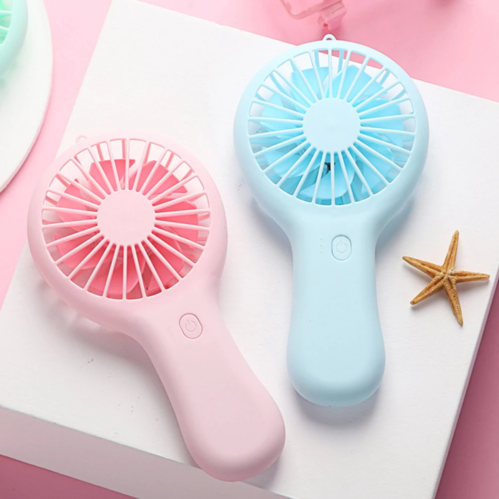 

1pc Portable Mini Usb Charging Handheld Fan 3 Speeds Lightweight Summer Cooling Fan For Home Office School Outdoor Use (Pink)