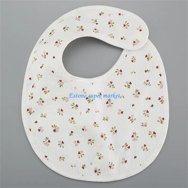 

090B Cotton Bibs for Girls Baby Bibs for Infants Newborns & Toddlers Absorbent Bibs