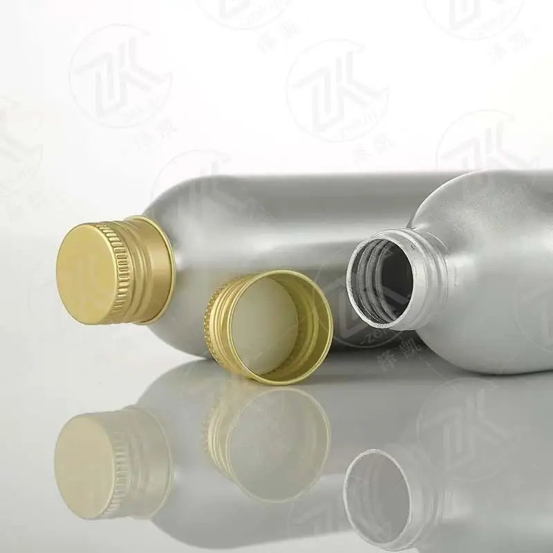 [G] 50ml-250ml Travel Protable Refillable Bottle Gold Aluminum Bottle With Screw Cap Perfume Cosmetic Toner Water Bottle