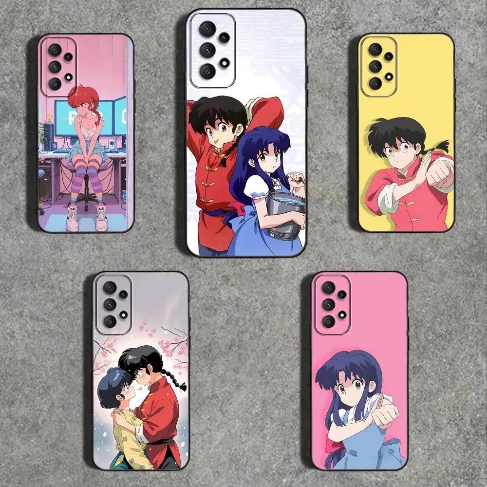 

COOL Ranma 1 2 Phone Case For Samsung Galaxy A73,31,32,72,41,53,52,71,22,5G,Note,J7,8,9 Soft Black Cover