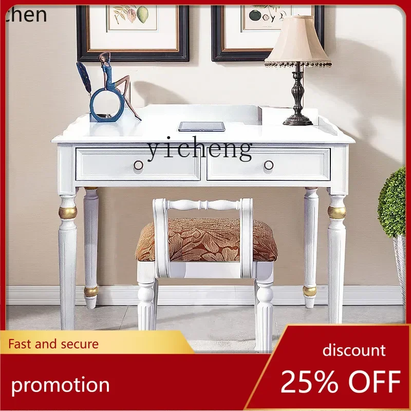 

HXL Desk Solid Wood Computer Desk Bedroom Study Desk Makeup Table Dressing Table