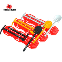RED SPIDER Black Metal Shovel/pickaxe/axe For 1/10 Rc Crawler Car Trx4 Rgt Yikong Redcat Axial Scx10 D90 Rc4wd Decorative Parts