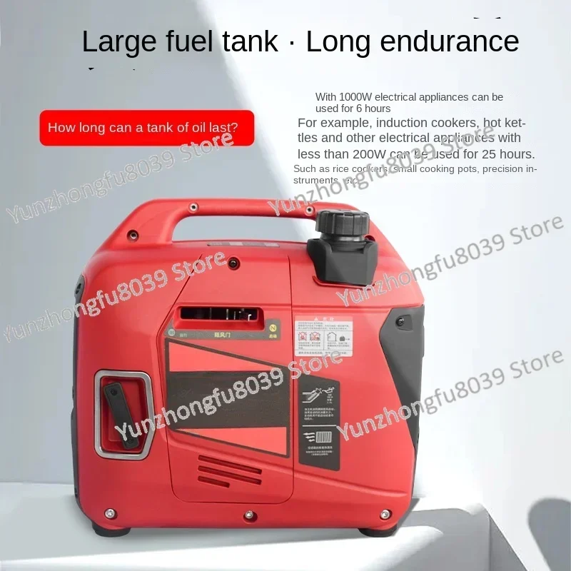 Gasoline generator 220V small outdoor 1.4kw portable silent frequency conversion 1000 watts high power