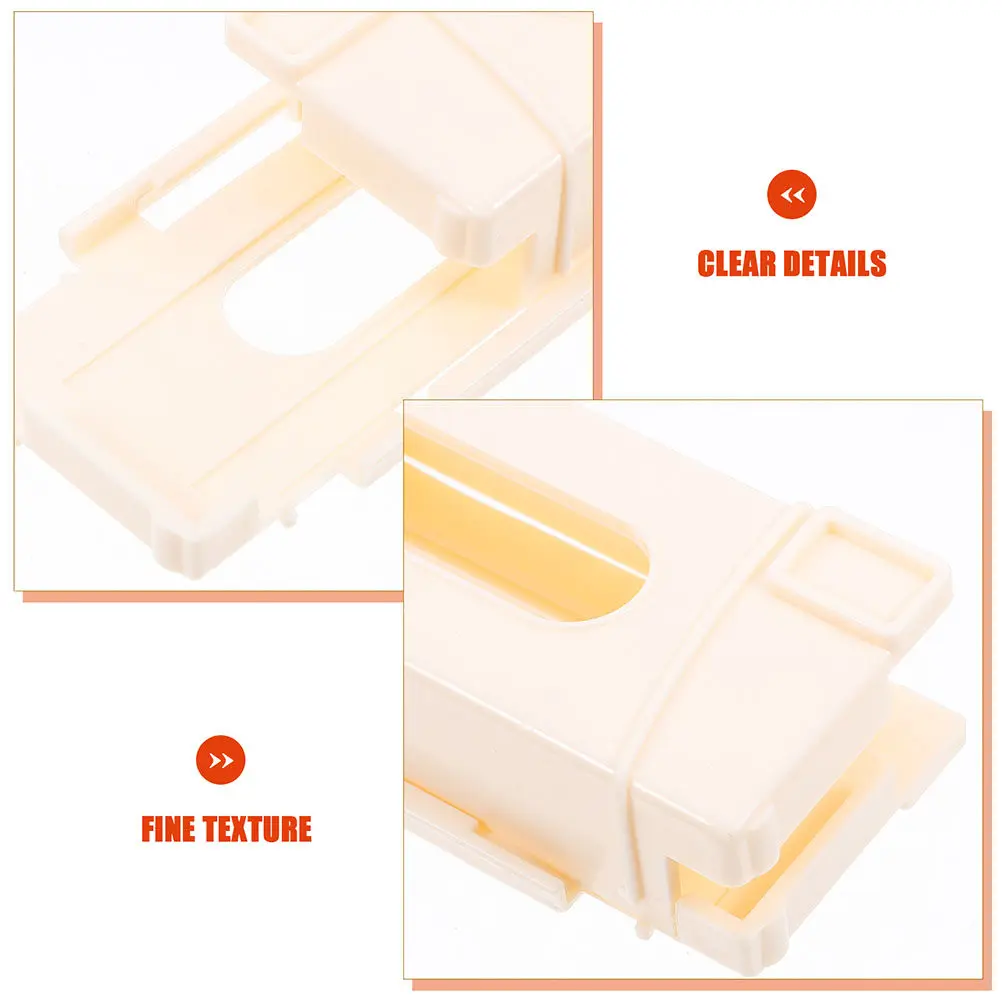 3Pcs Domino Train Clips Plastic Extension Accessories for Kids Interactive Building and Convenient Storage Domino Train Clips