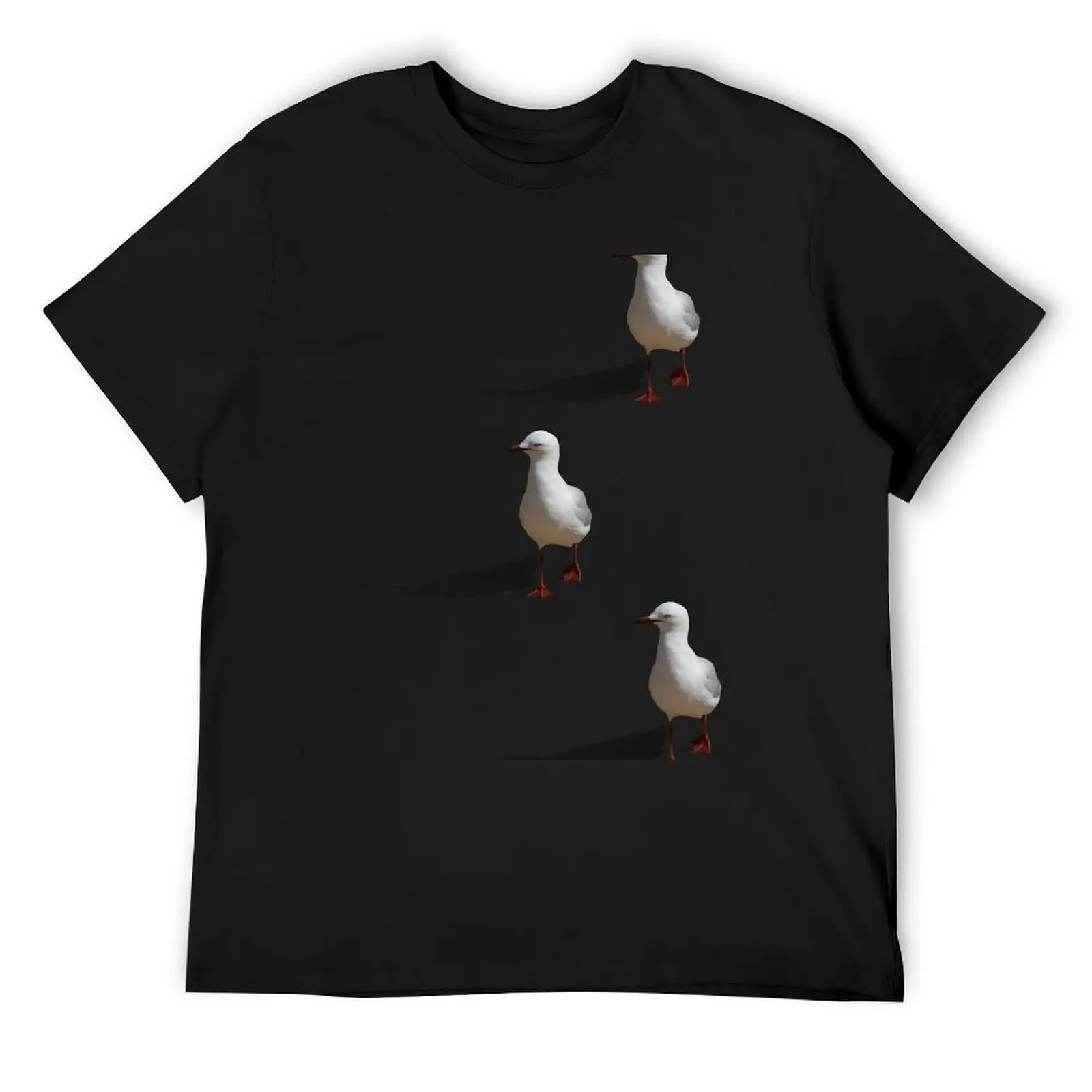 Seagull T-Shirt vintage graphic tee Aesthetic clothing essential t shirt plus size clothes outfits for men